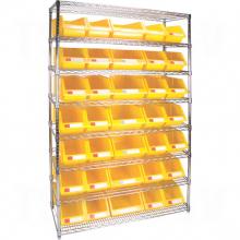 Kleton RL828 - Heavy-Duty Wire Shelving Units with Storage Bins