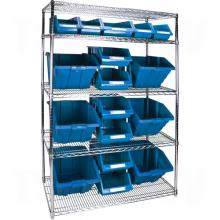 Kleton RL835 - Heavy-Duty Wire Shelving Units with Storage Bins