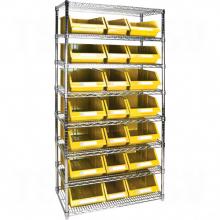 Kleton RL840 - Heavy-Duty Wire Shelving Units with Storage Bins