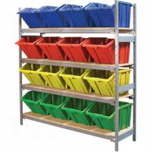 Kleton RL989 - Wide Span Shelving with Jumbo Plastic Bins