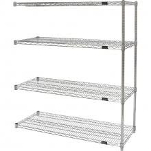 Kleton RN834 - HD CHRM ADD-ON WIRE SHELF 24"DX72"WX54"H,4SHELF