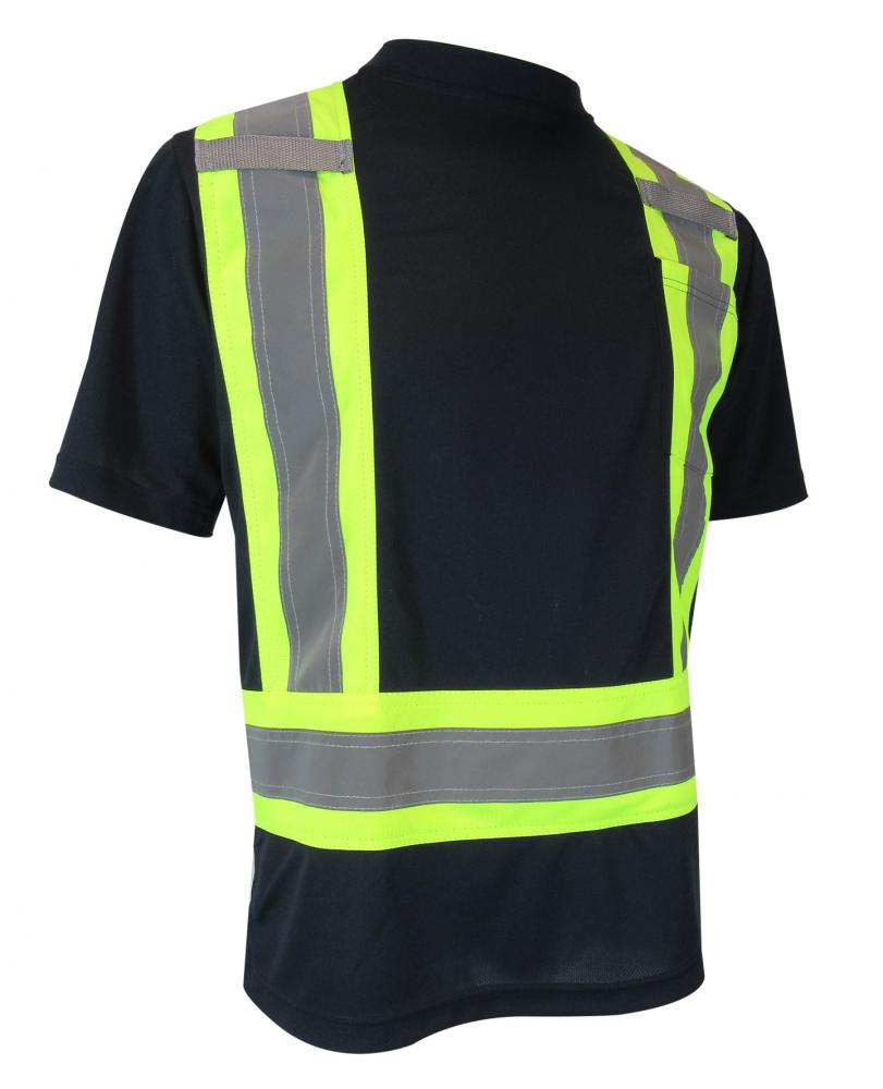 SHORT SLEEVE T-SHIRT WITH REFLECTIVE STRIPES