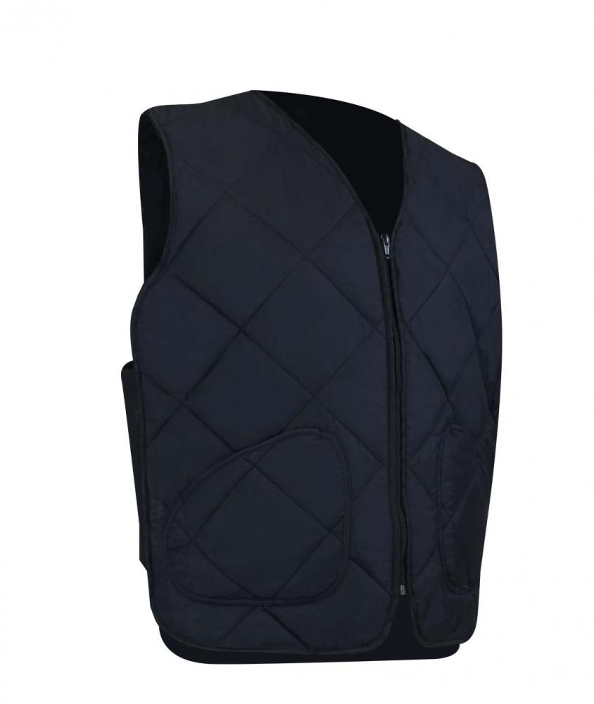 QUILTED FLEECE LINED FREEZER VEST