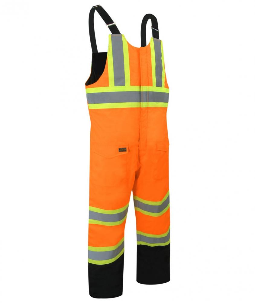 BIB PANTS WITH REFLECTIVE STRIPES