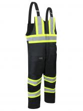 Jackfield 70-546P-B-XL - BIB PANTS WITH REFLECTIVE STRIPES