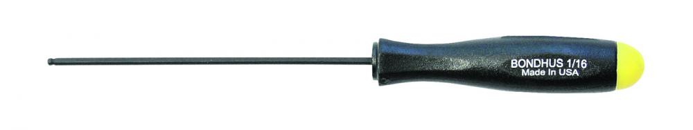 BONDHUS 1/16 X 2.5&#34; BALLPOINT SCREWDRIVER