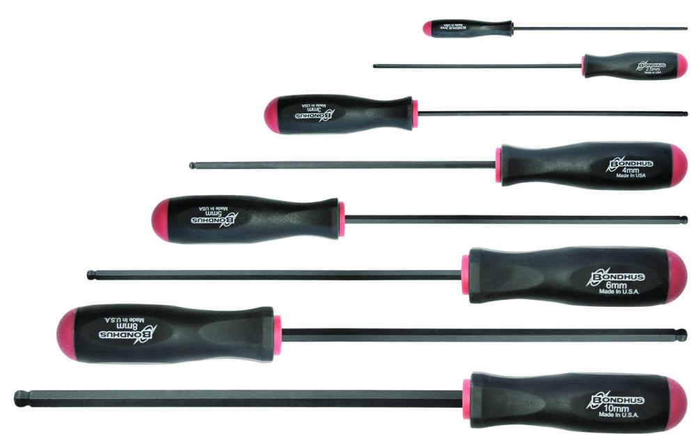 BONDHUS 8PC (2 - 8MM) XL BALLPOINT DRIVER SET