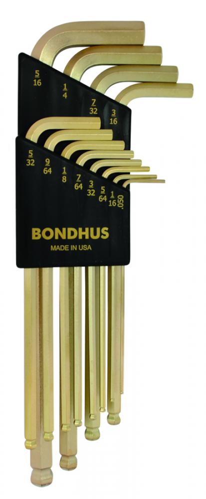 BONDHUS 12PC (.050 - 5/16) GOLDGUARD™ BPT KEY SET