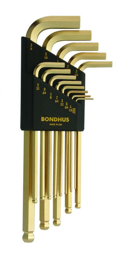 BONDHUS 13PC (.050 - 3/8) GOLDGUARD™ BPT KEY SET