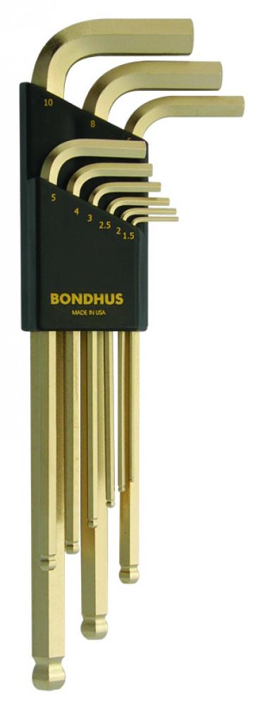 BONDHUS 9PC (1.5-10M) GOLDGUARD™ BPT KEY SET