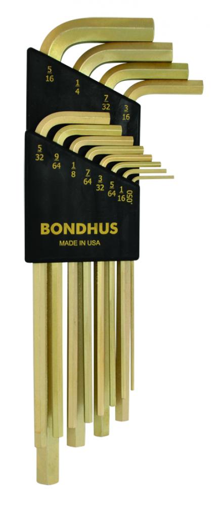 BONDHUS 12PC (.050-5/16) GOLDGUARD™ L KEY SET