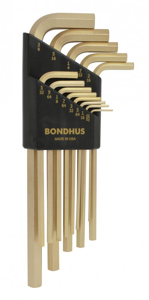 BONDHUS 13PC (.050-3/8) GOLDGUARD™ L KEY SET