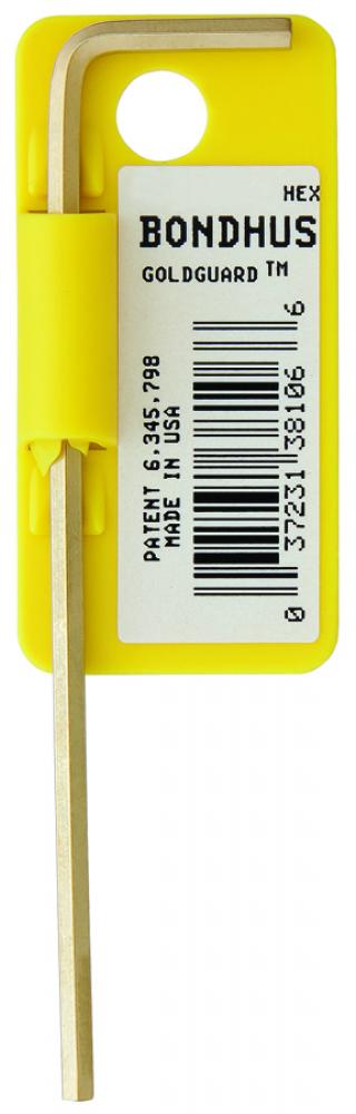 BONDHUS 3/8 GOLDGUARD™ LONG ARM HEX KEY W / TAB