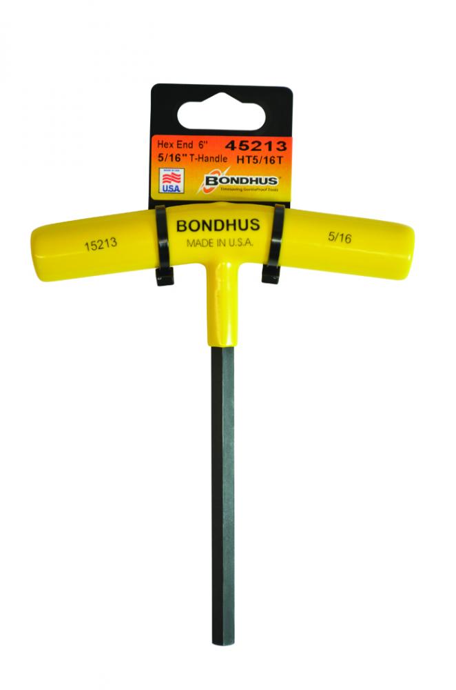 BONDHUS 5/16 X 6&#34; HEX T-HANDLE W / TAB