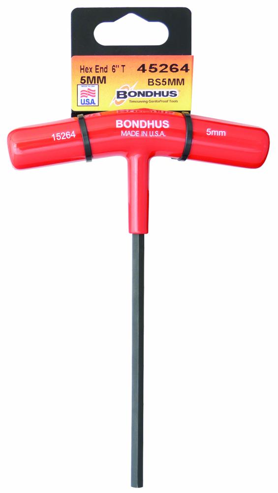 BONDHUS 4M X 6&#34; HEX T-HANDLE W / TAB