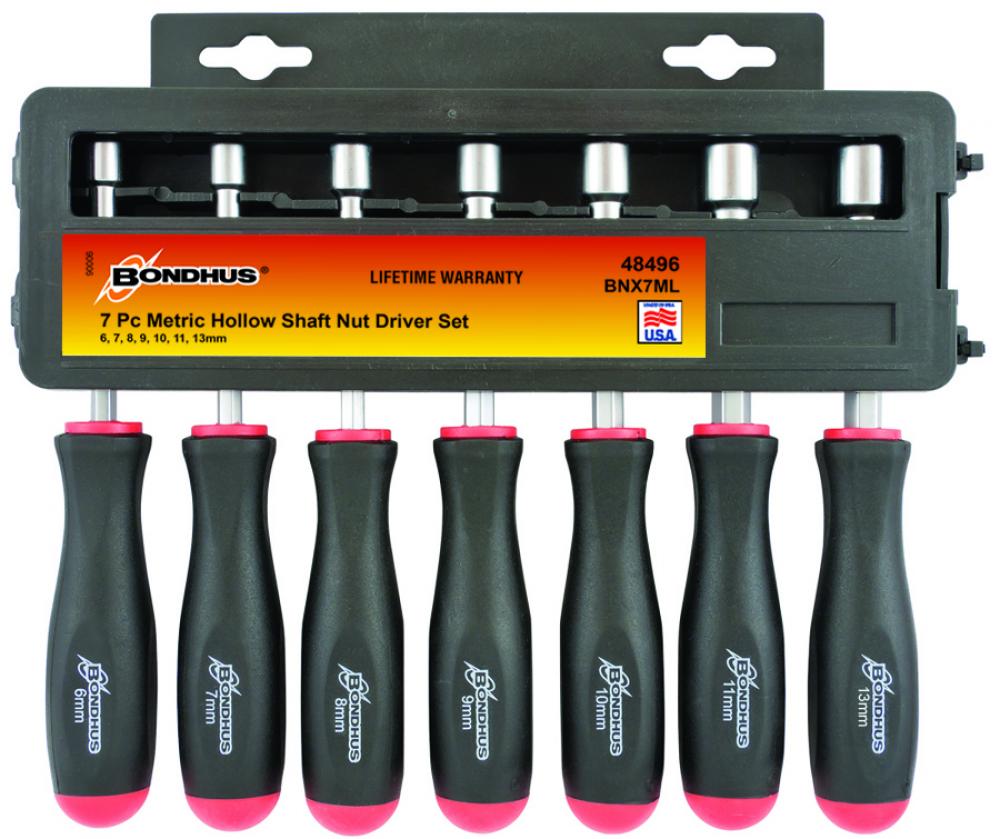 BONDHUS 7PC NUT DRIVER SET (6 - 13MM)