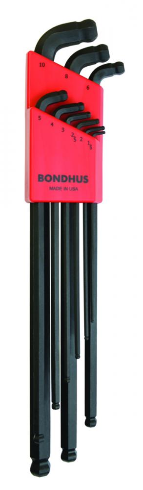 BONDHUS 9PC 1.5 - 10MM STUBBY DOUBLE BALL SET