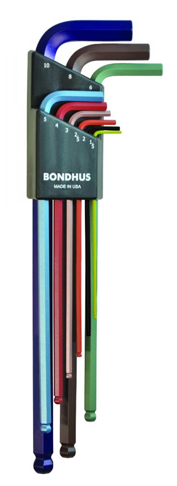 BONDHUS 9PC 1.56 - 10MM COLORGUARD BPT SET