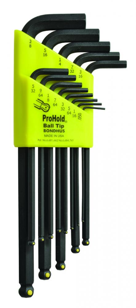 BONDHUS 13PC PROHOLD® BPT L-KEY SET (.050 - 3/8)