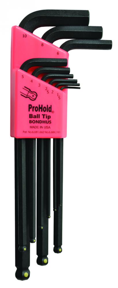 BONDHUS 9PC PROHOLD® BPT L-KEY SET (1.5 - 10MM)