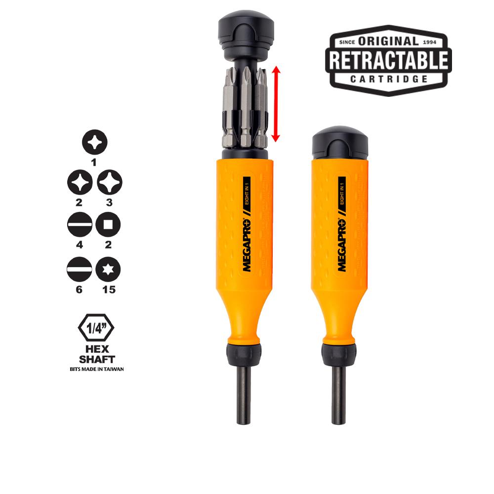 8-in-1 Original Screwdriver – Neon Orange