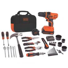 Black & Decker LDX120PK - 20V MAX* Lithium Ion Drill/Driver + 68 Piece Project Kit