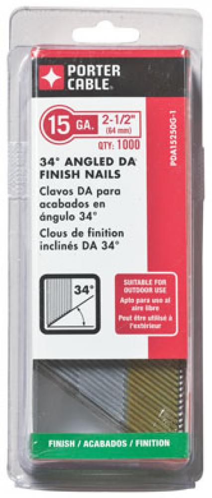 2-1/2 in. 15 Ga. Galvanized Ã¢â‚¬Å“DAÃ¢â‚¬Â Finish Nails (1,000 Count)