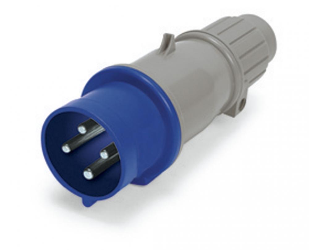 IP44 PLUG 20A  250VAC  2P 3W  SPLASHPROOF