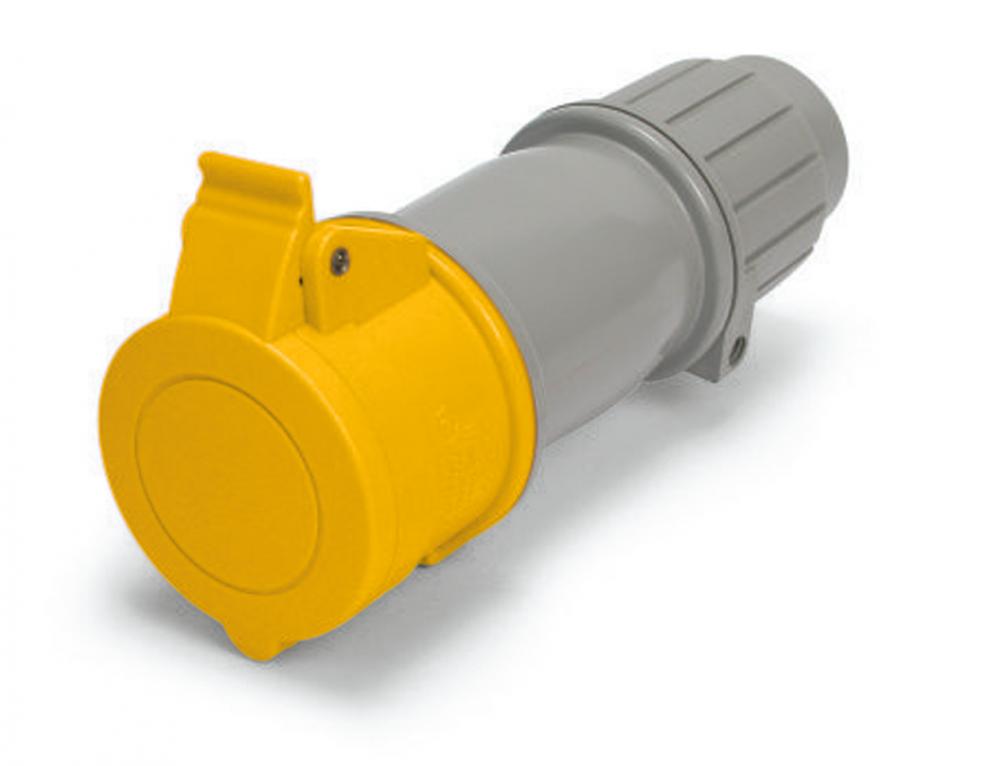 IP44 CONNECTOR 20A  125VAC  2P 3W  SPLASHPROOF