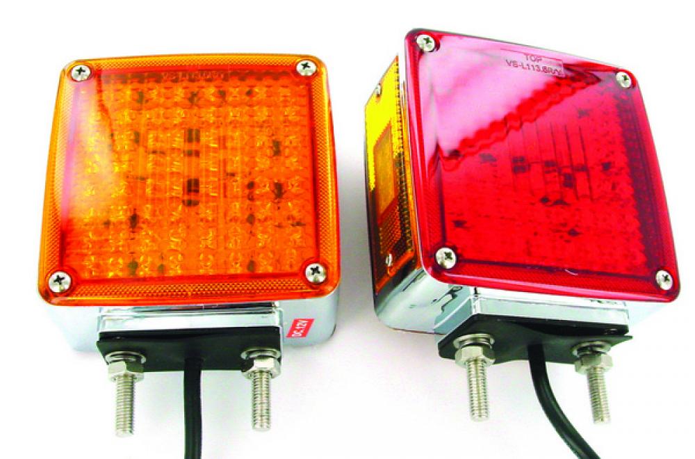 LED LMP DIRSIG RED/AMB CHR [50 DIO] ROADSIDE 2-STUD