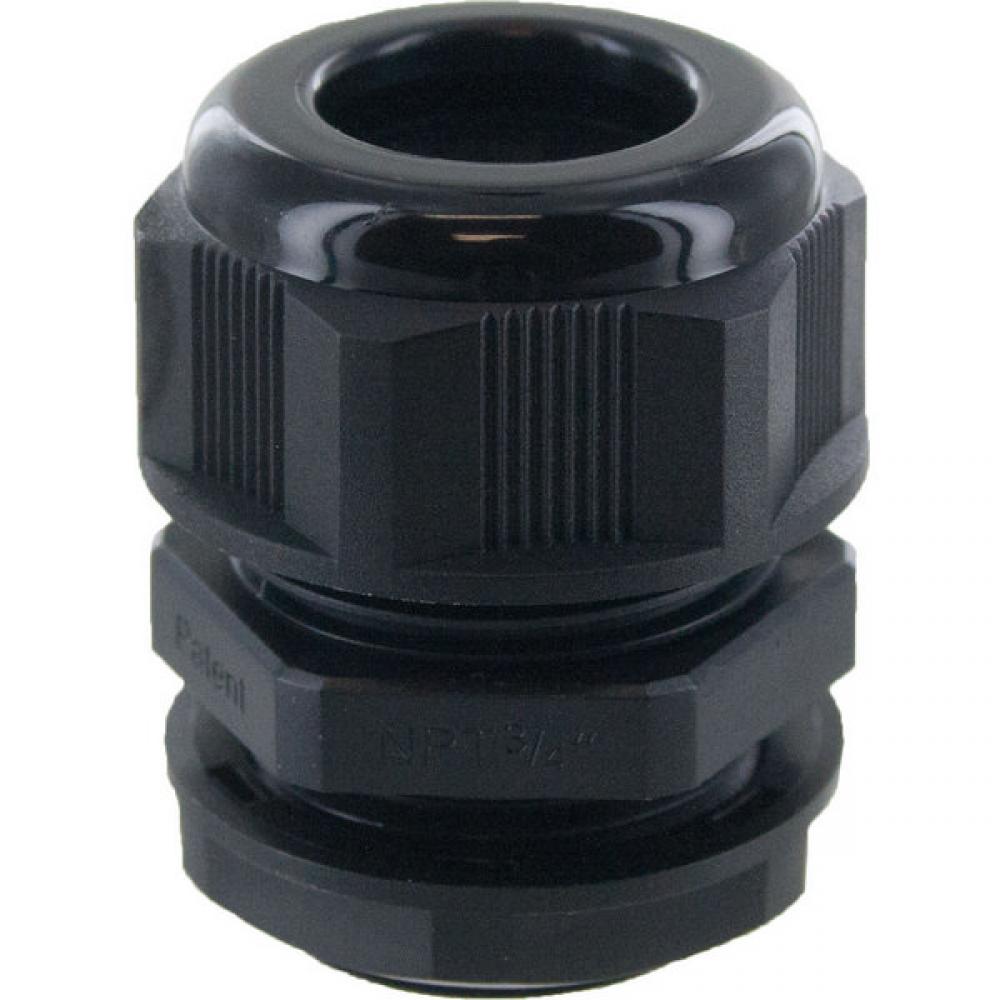 DOME CONN .750in NPT  .51-.71in  BLACK c/w O-ring and locknut