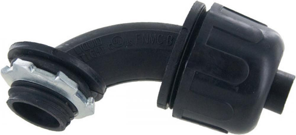 L.T. CONN NYL 3/8Inch 90DEG.  BLACK