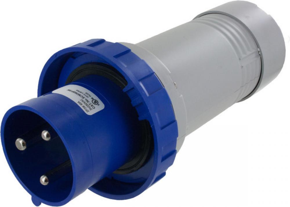 IP67 PLUG 60A  250VDC  2P 3W  WATERTIGHT