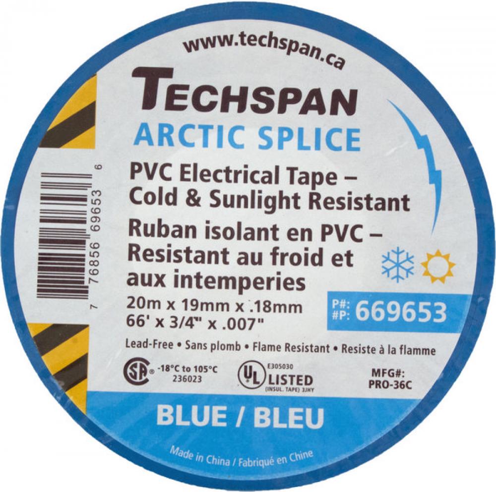 TAPE PVC COLD-WEATHER ELEC ICE-BLUE 20M(66FT) ROLL