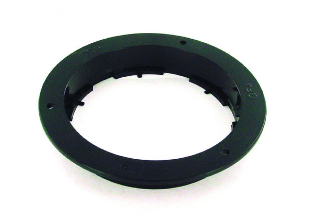 FLANGE ONLY - ROUND 4Inch BLACK