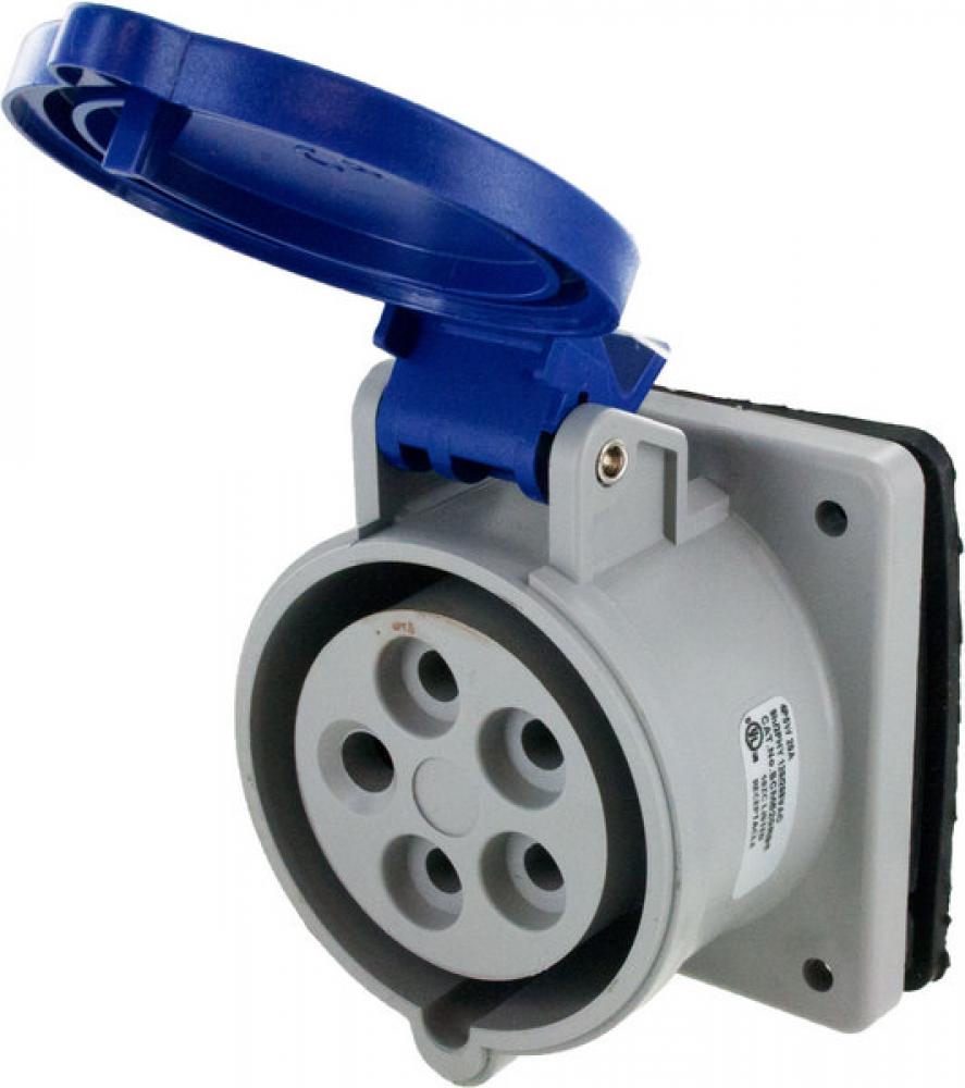 IP44 RECEPTACLE 20A  3phase delta 120/208VAC  4P 5W  SPLASHPROOF