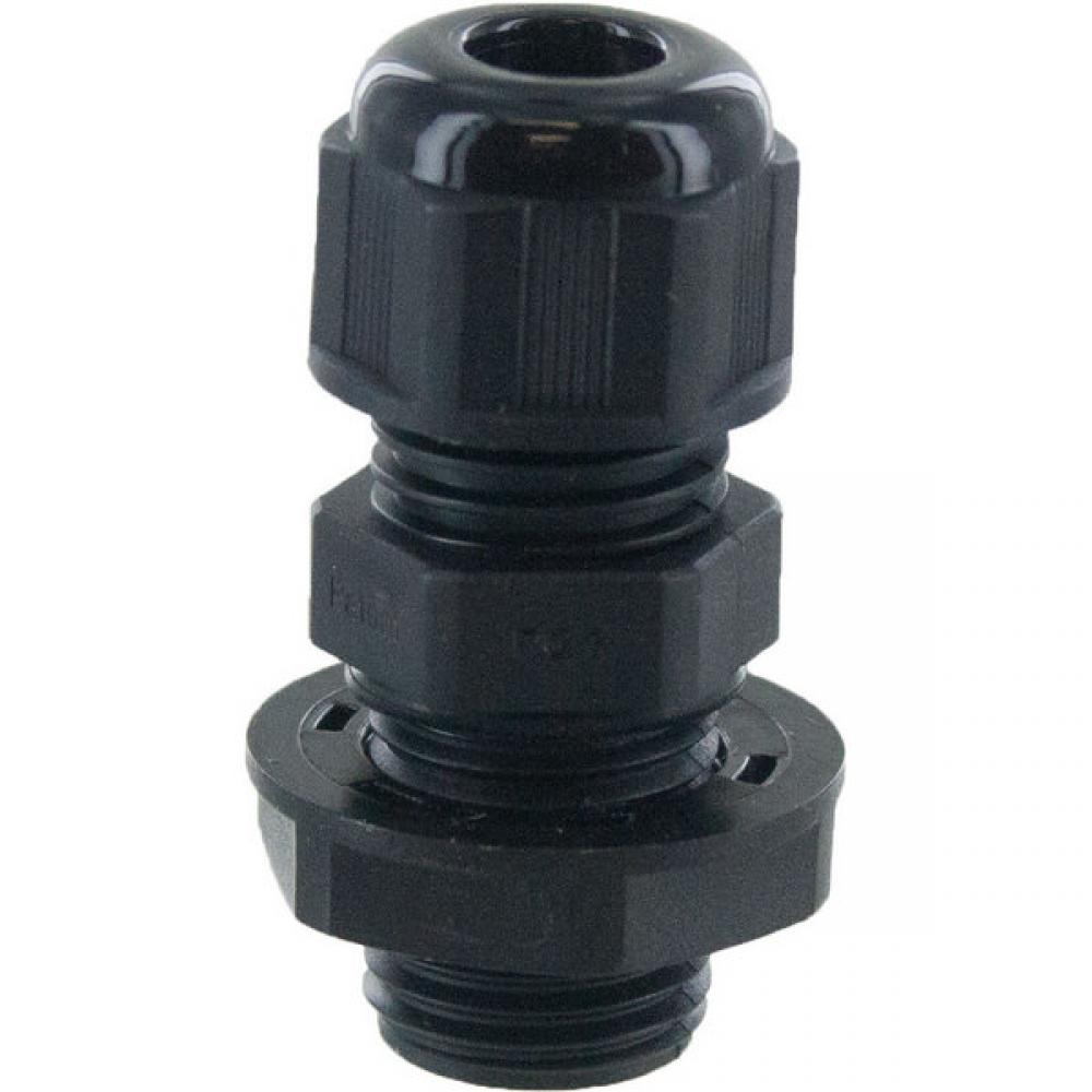 DOME CONN Pg7  .11-.26in  BLACK c/w O-ring and locknut