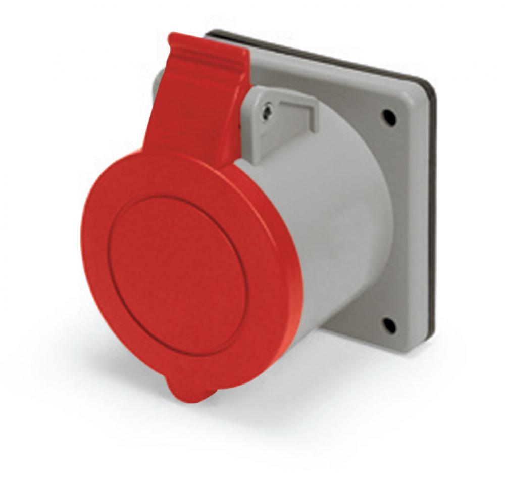 IP44 RECEPTACLE 20A  3phase delta 277/480VAC  4P 5W  SPLASHPROOF