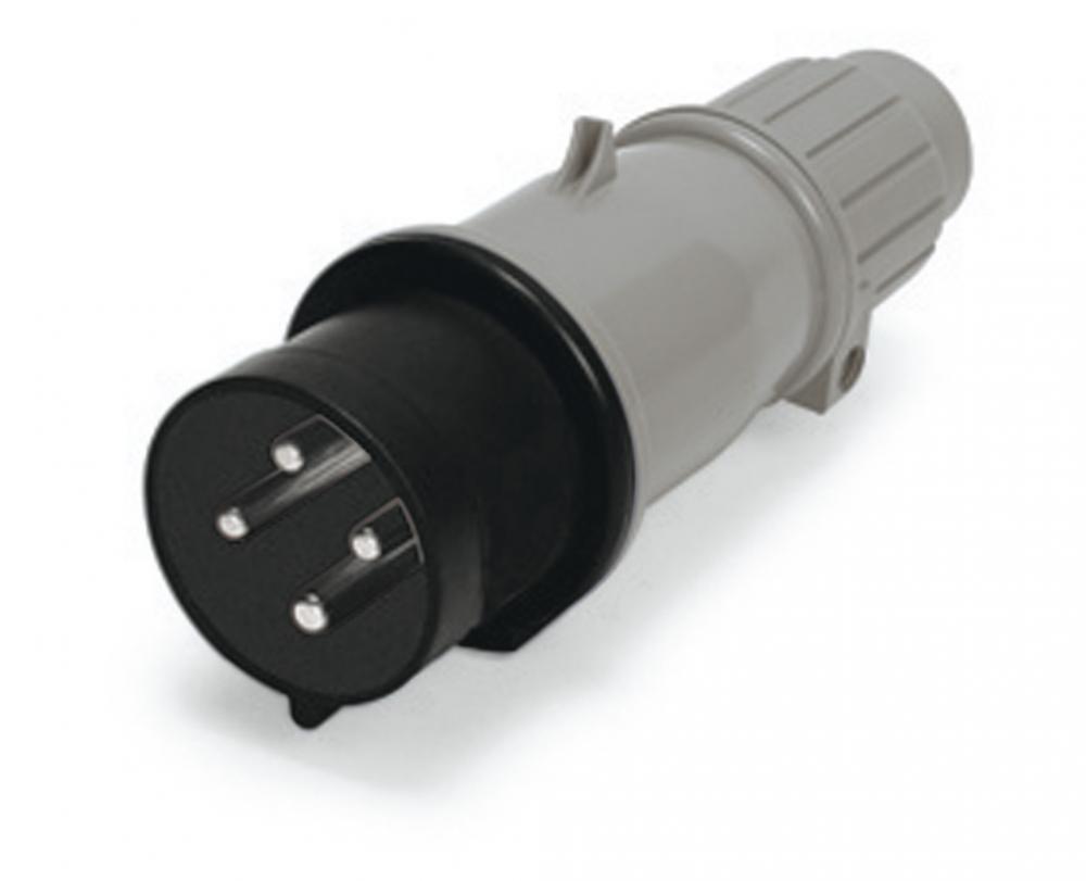 IP44 PLUG 30A  3phase delta 347/600VAC  4P 5W  SPLASHPROOF