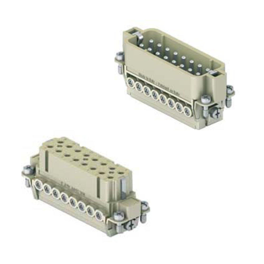 FEMALE INSERT - 6P+36P+Ground  40A MAX - 600V+10A MAX - 600V  CRIMP TERMINATION