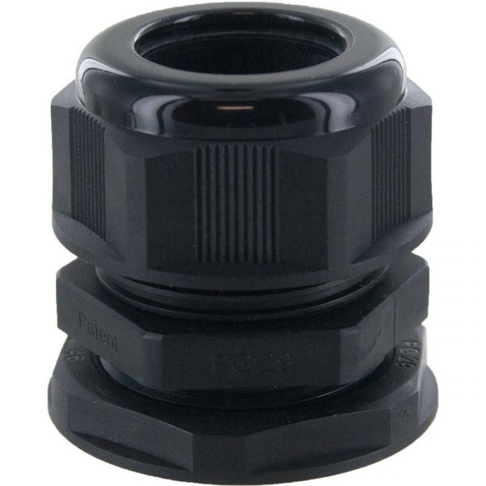 DOME CONN Pg29 BLACK  .70in-.98in c/w O-ring and locknut