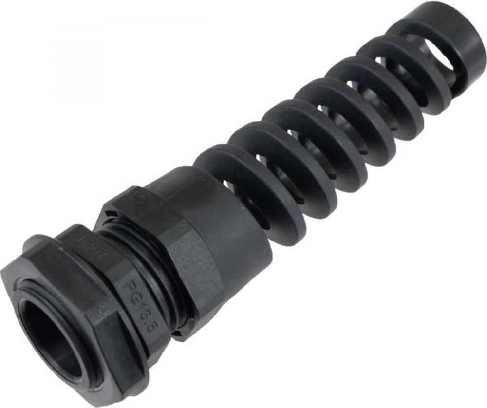 FLEX CONN Pg13  .23-.47in  BLACK c/w O-ring and locknut