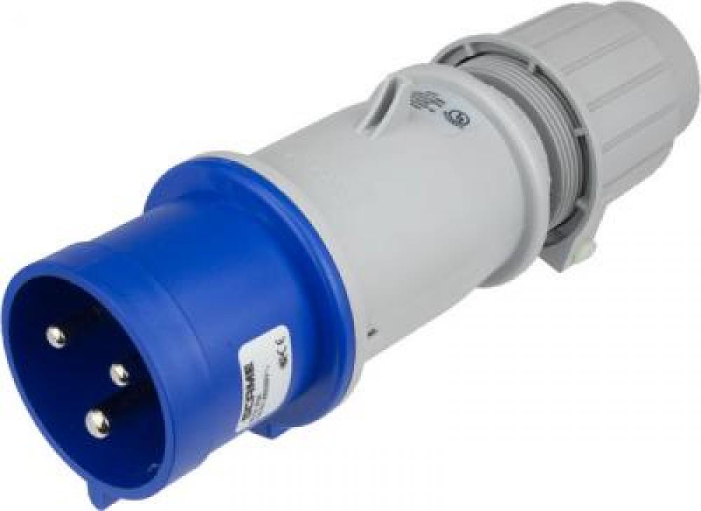 IP44 PLUG 30A  250VAC  2P 3W  SPLASHPROOF