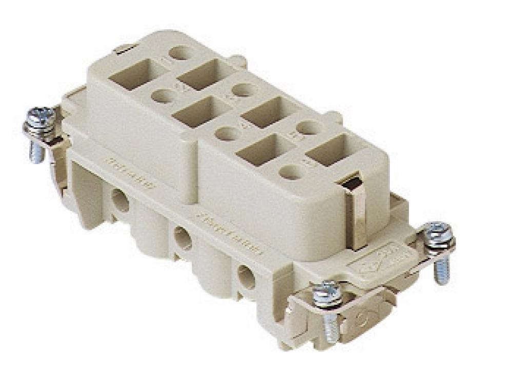 FEMALE INSERT - 6P+Ground  35A MAX - 600V  SCREW TERMINAL