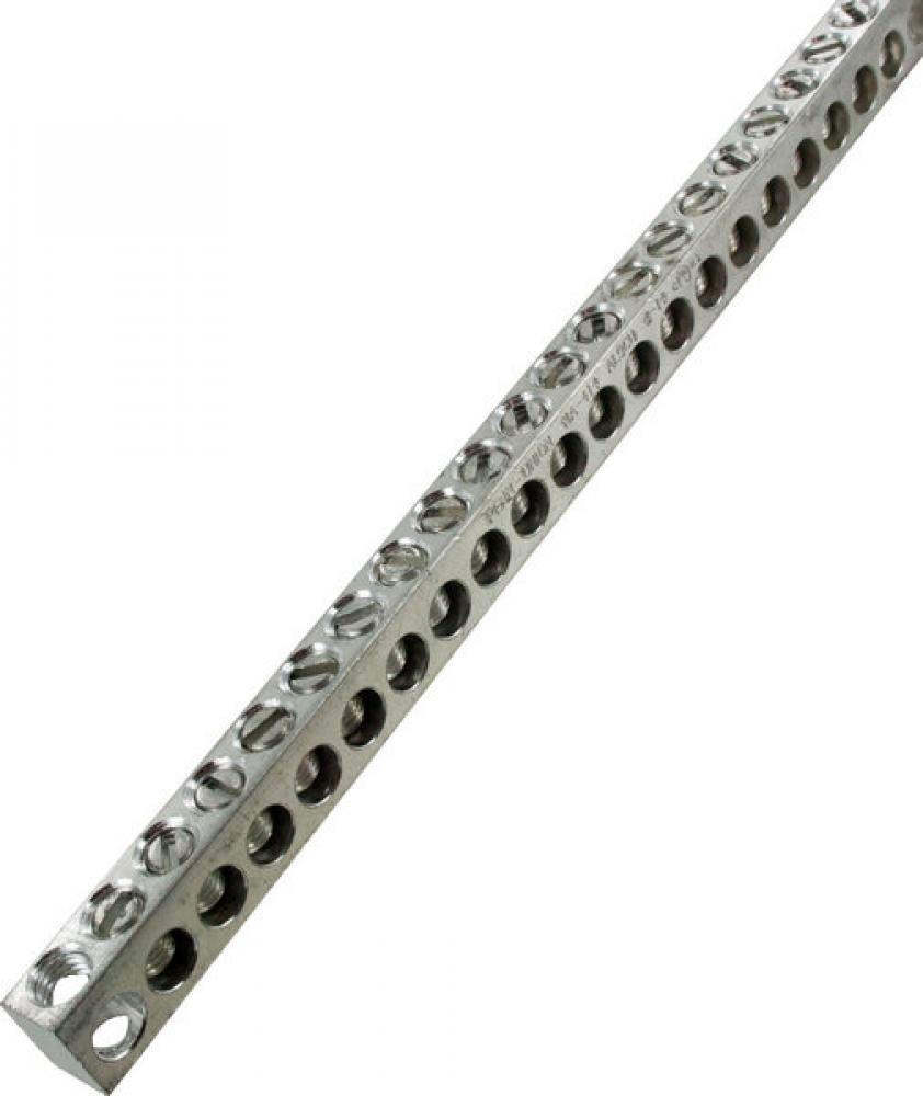 Aluminum Neutral bar, Tin Plated, 14-4 awg Copper and Aluminum, 190 circuits