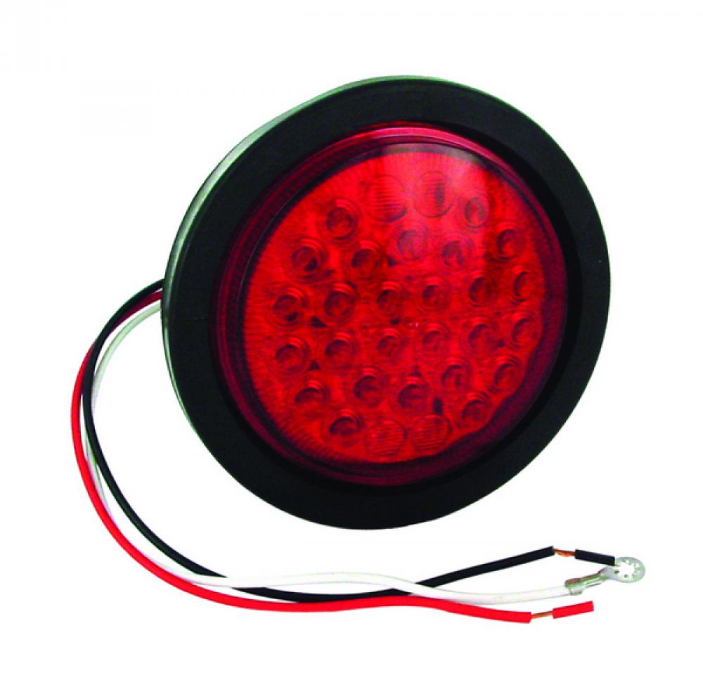 LED SLD S/T/T RED [30-DIODE] 4&#34; W/GR&PIGT KIT