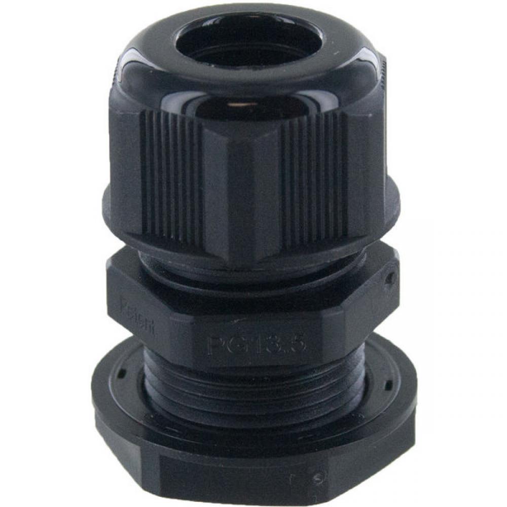 DOME CONN Pg13  .23-.47in  BLACK c/w O-ring and locknut