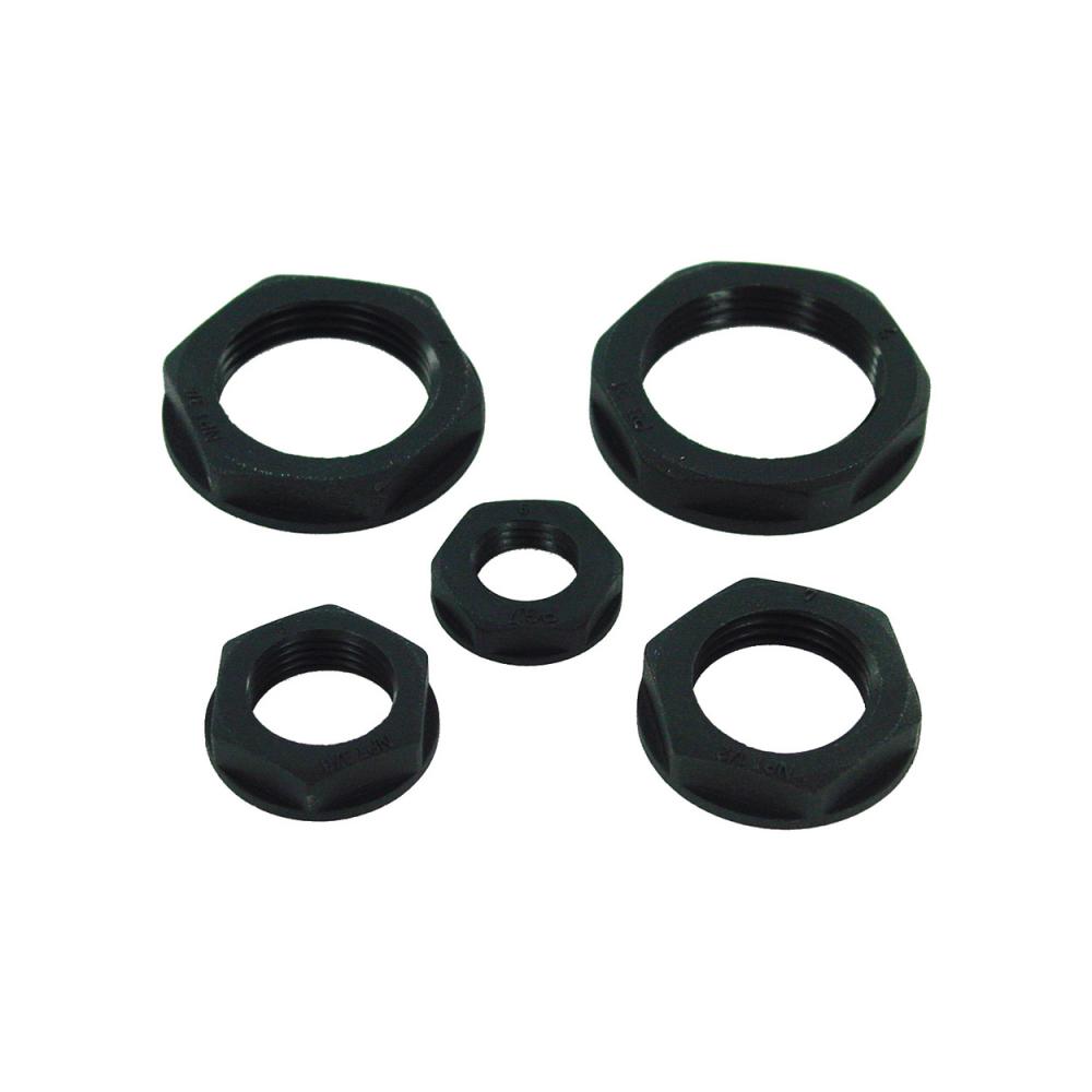 LOCK NUT NYL-JCT BOX CONN PG-7 -25PK