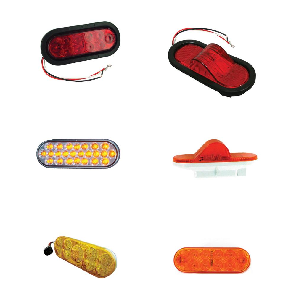 LED LMP SLD S/T/T RED OVAL 13-DIODES -10PK