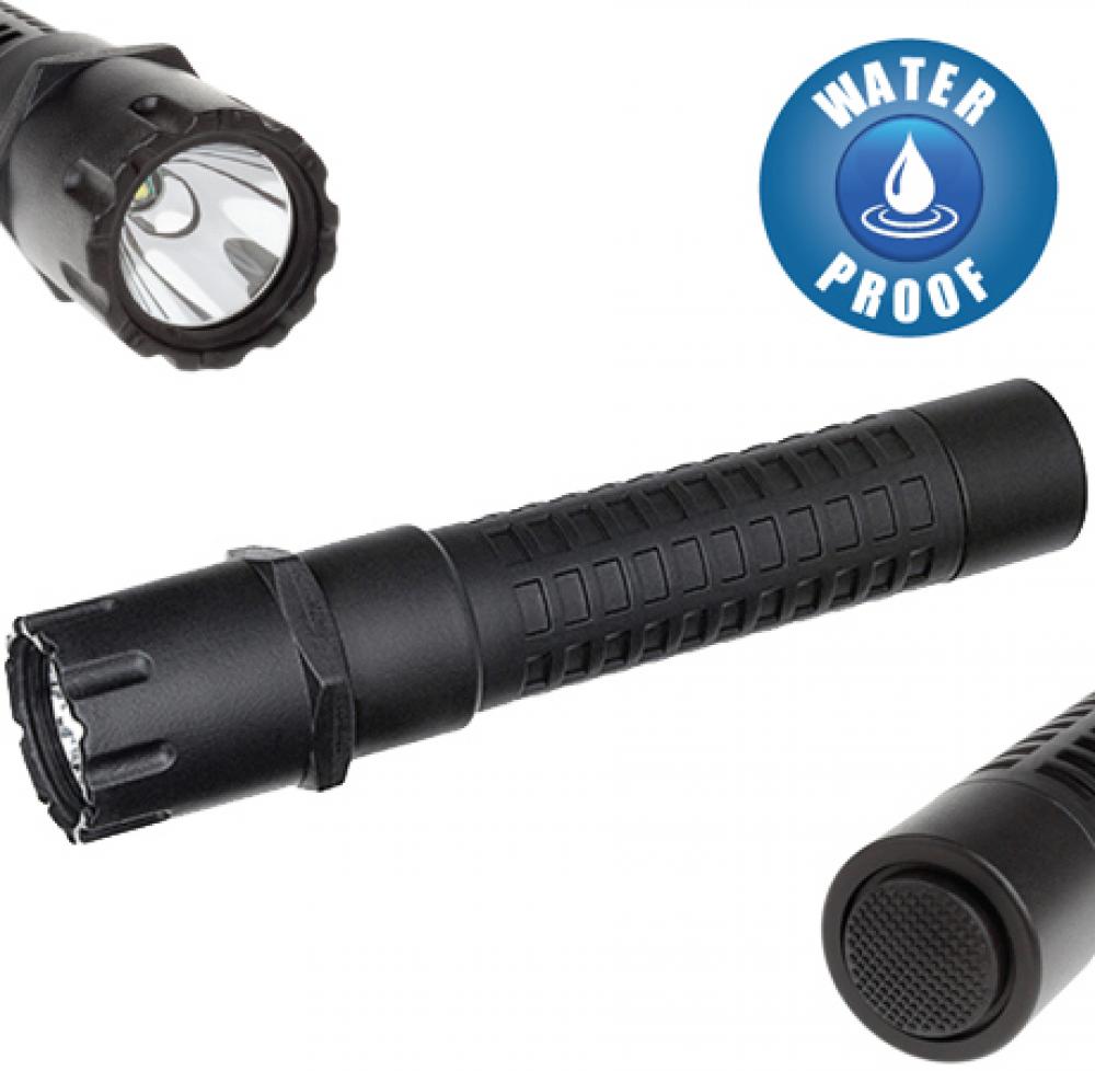 LED Tactic Flashlight- Black 180 lumens